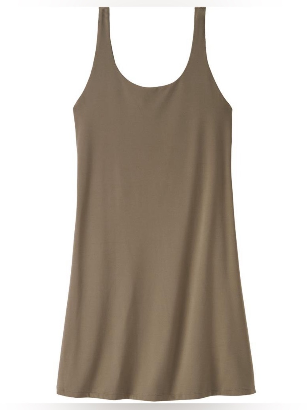 Patagonia Maipo Dress Women’s Large Wing Grey Khaki Green Built-In Shorts 59060